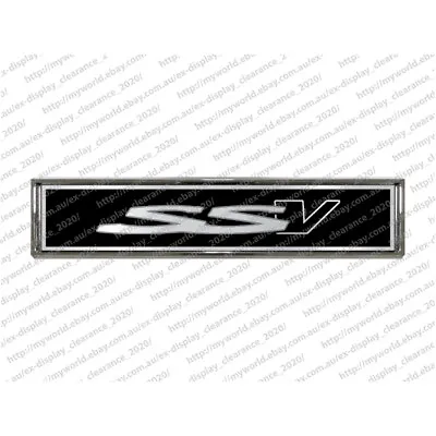#2142 Badge To Suit Holden Ssv Black Custom Car Interior Stick On  • $37