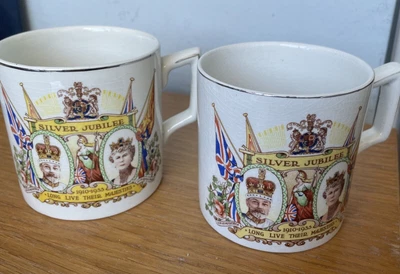 £1.49 • Buy King George V Silver Jubilee Mugs - 1935 - Wagstaff & Brunt