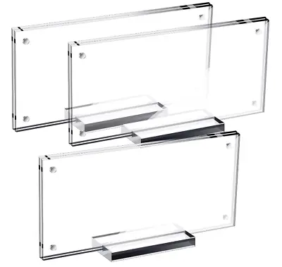 Display Dollar Bill Holder Case Currency Ticket Money Frame Bill Collectors 3PCS • $24.99