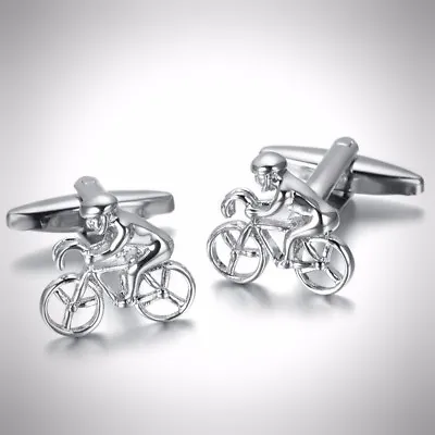 £7.59 • Buy Cycling Road Bike Sports Hobby Profession Grand Tour Cufflinks - Perfect Gift