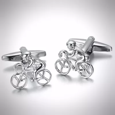 £7.59 • Buy Cycling Road Bike Sports Hobby Profession Grand Tour Cufflinks - Perfect Gift