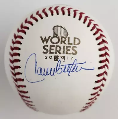 Carlos Beltran Signed/Autographed Official 2017 World Series Baseball (JSA COA) • £230.44