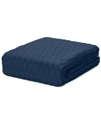 Brand New RALPH LAUREN Classic 100% Cotton Blanket King Size Navy Peony • £150