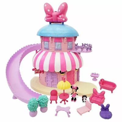 Disney Authentic Minnie Mouse House Deluxe Gift Play Set Figaro NIB • $89.06