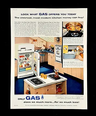 Servel Gas Refrigerator Ad Vintage 1957 American Gas Association Advertisement • $14.94