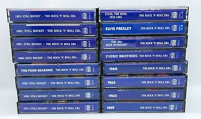 Time Life Music Rock N Roll Era Cassette Tape Lot Of 16 Various Elvis 50s 60s • $16.99