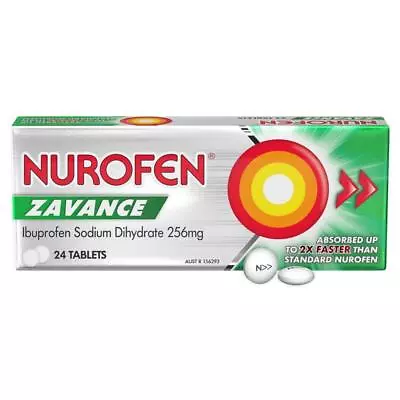Nurofen Zavance Fast Pain Relief Tablets 200mg Ibuprofen 24 Pack • $7.99