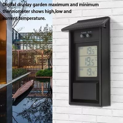 2pDigital Thermometer Greenhouse Display Max Min Garden Wall Room Indoor Outdoor • £3.59