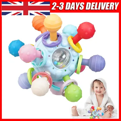 Teething Toys For Baby Baby Toys 2 Years Teething Gel Ball BPA Free For Grasping • £9.90