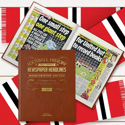 Manchester United Man Utd Fan Gift Personalised Football History Book Christmas  • £59.99