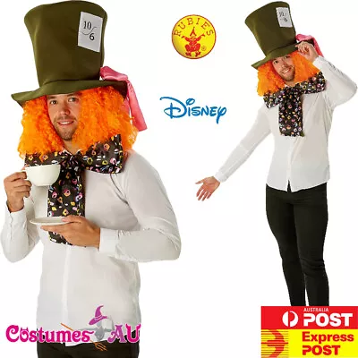 Alice In Wonderland Mad Hatter Set Adult Costume Accessory Movie Halloween • £21.78