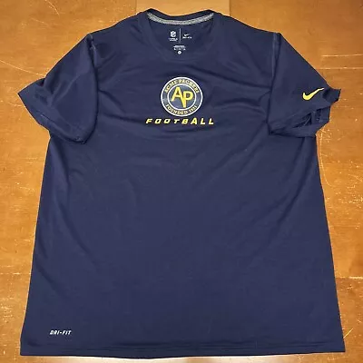 Green Bay Packers Shirt Mens XL Blue Short Sleeve Dri Fit NFL Football Nike • $25.95