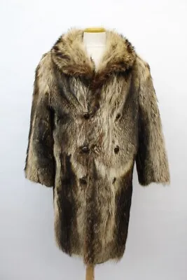 Mint Natural Raccoon Racoon Fur Coat Jacket Men Man Size 38-40 Small-medium • $295