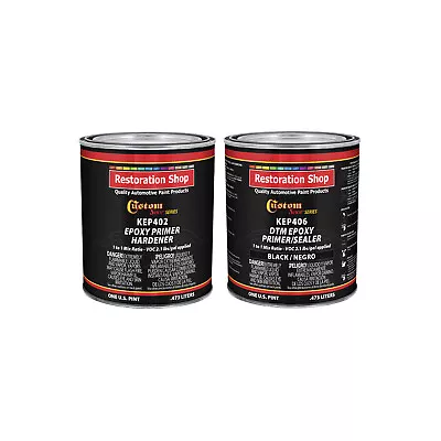 BLACK Epoxy Primer/Sealer 2.1 VOC  (QUART KIT) - Anti-Corrosive DTM Primer • $59.99