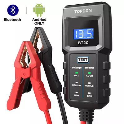 TOPDON BT20 Car Battery Tester 12V Load Tester Charging System Analyzer • $18.99