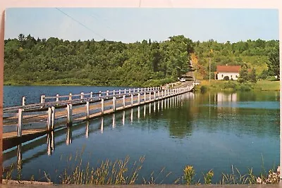 Vermont VT Brookfield Floating Bridge Postcard Old Vintage Card View Standard PC • $0.50