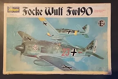 Vintage Hasegawa Minicraft 1/32 Focke Wulf FW190 Model Kit • $44.95