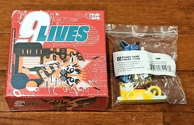 9 Lives Kickstarter Board Game + Wooden Cat Meeple Upgrade Allplay Games NEW • $39