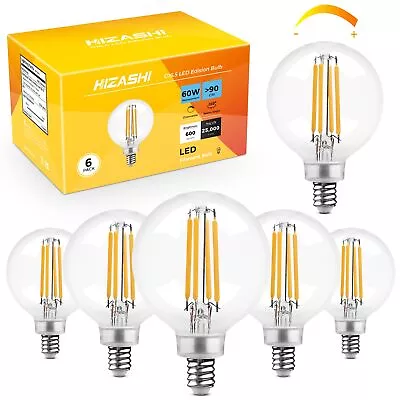 E12 LED Bulb 60W Dimmable G16.5 Globe Light Bulbs Candelabra LED Light Bulb... • $29.17