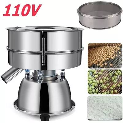 Stainless Steel Electric Mechanical Sieve Shaker Vibrating Machine Sifters 110V • $15.19