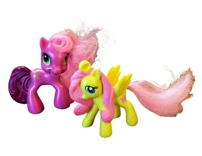 My Little Pony Fluttershy And Cheerilee McDonald's Happy Meal Toys Cake Toppers • $5.88