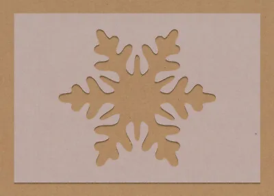 £3.49 • Buy Snowflake 4 Stencil Winter Christmas Crafting Card Cake Decorations Festive  