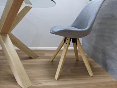 $120 • Buy X2 Oz Design Grey Dining Chairs - Kitchen Furniture Chair X2