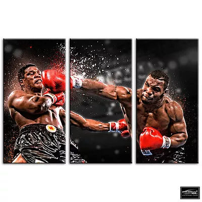 Boxing Mike Tyson  Sports BOX FRAMED CANVAS ART Picture HDR 280gsm • £24.99