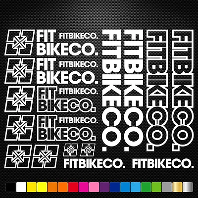 FITS Fitbikeco Vinyl Stickers Sheet Bike Frame Cycling Bicycle Mtb Road • £7.30