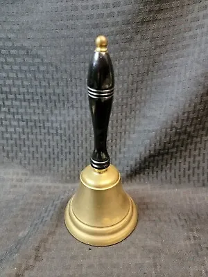 Vintage Large Brass Hand Bell Altar School Church • $44