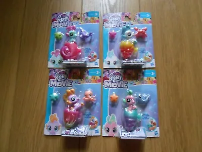 4 X My Little Pony The Movie Baby Sea Pony Figure Seapony  Set. Bnip • £9