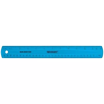 Westcott Shatterproof Ruler Assorted Translucent Colors 12  • $2.48