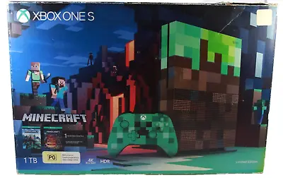 *BOX ONLY* Official Minecraft BOX For Xbox One S *BOX ONLY* LIMITED EDITION BOX • $125.96