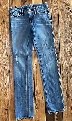 Girls Old Navy Skinny Jeans Sz 14 Slim Adjustable Waist Medium Wash • $8.99