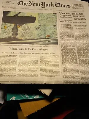 The New York Times Nyt - Sunday November 7 2021 (rural Areas Sink Democrats) • $12