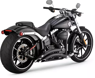 Vance & Hines Big Radius Black 2-into-2 Exhaust 13-17 FXSB Breakout P/N: 46065 • $894.95