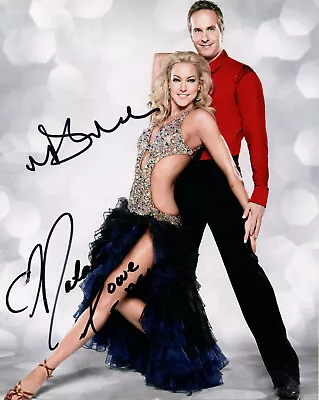 NATALIE LOWE & MICHAEL VAUGHAN - Signed 10x8 Photograph - TV - STRICTLY • £17.99