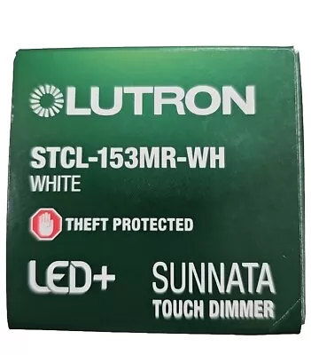 Lutron Sunnata Touch Dimmer STCL-153MR-WH White LED+ -NIB! • $20