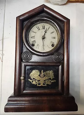 Antique E. N. Welch 8 Day Mantel / Shelf  Clock With Pendulum Movement • $75