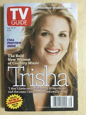 September 1998 TV Guide Trisha Yearwood Cover CMA Preview Issue 1 Of 4 Covers • $5.99