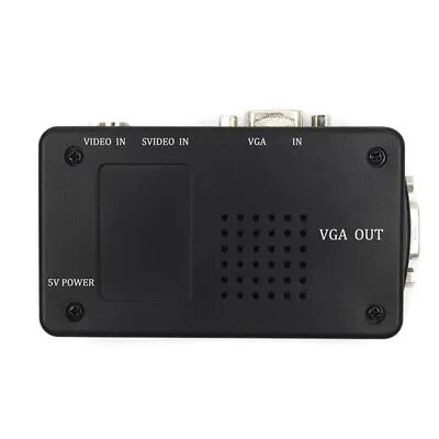 AV RCA Composite S-Video To VGA Converter Adapter Video Graphic Signal From CCTV • $12.11