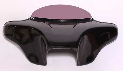 PAINTED BATWING FAIRING WINDSHIELD 4 HARLEY SOFTAIL FATBOY 4x5  SPKS ABS PLASTIC • $312.65