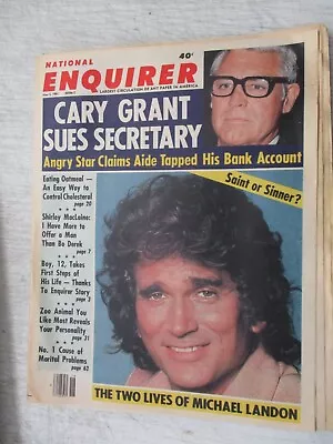 National Enquirer Magazine May 5 1981 Two Lives Of Michael Landon Cary Grant • $24.95