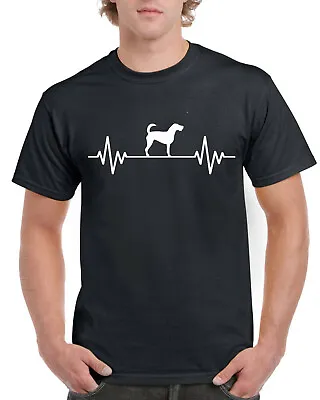 £9.99 • Buy Unisex Mens Dog Gifts TShirt Presents Jack Russell Terrier Heart Beat Pulse Love
