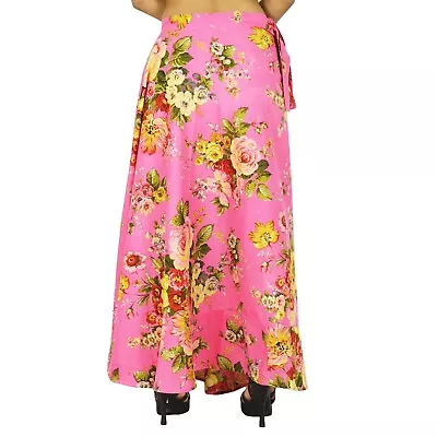  Reversible Dress Cotton Magic Wrap Skirt Plus Size Long 37   Sari-WqB • $29.69