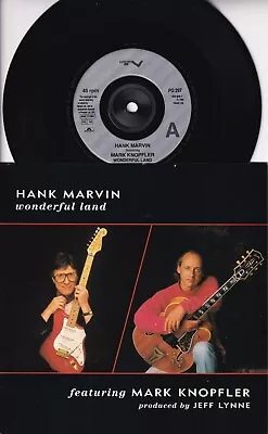 90s The Shadows HANK MARVIN MARK KNOPFLER Wonderful Land UK 7  Vinyl 45 Mint • £3.99