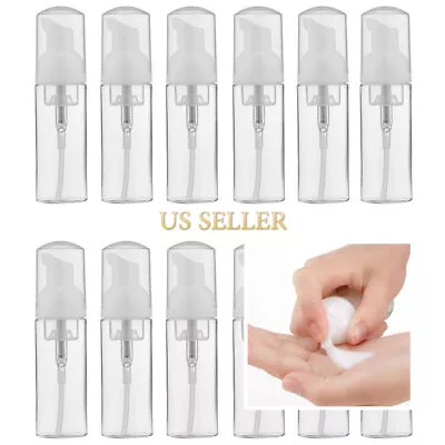 2oz 60ML Empty Transparent Pump Travel Wash Cosmetic Foam Shampoo Spray Bottle • $4.98