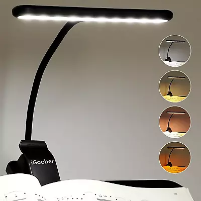 Music Stand Light Clip On Piano Lights 28 LED Musician Rechargeable Piano Lamp • $30.95