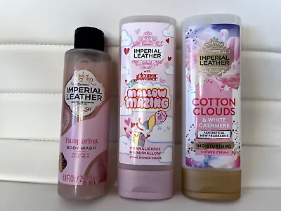 New 3x 250ml Imperial Leather Shower Gel Mallow Mazing Cotton Clouds Pampering • £24.95