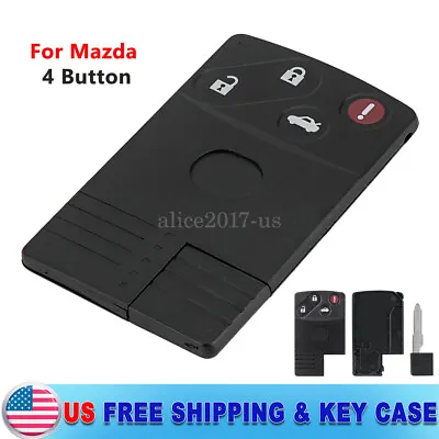 Replacement For 2004-2011 Mazda RX8 Smart Remote Key Shell Case Fob 4 Buttons • $9.95